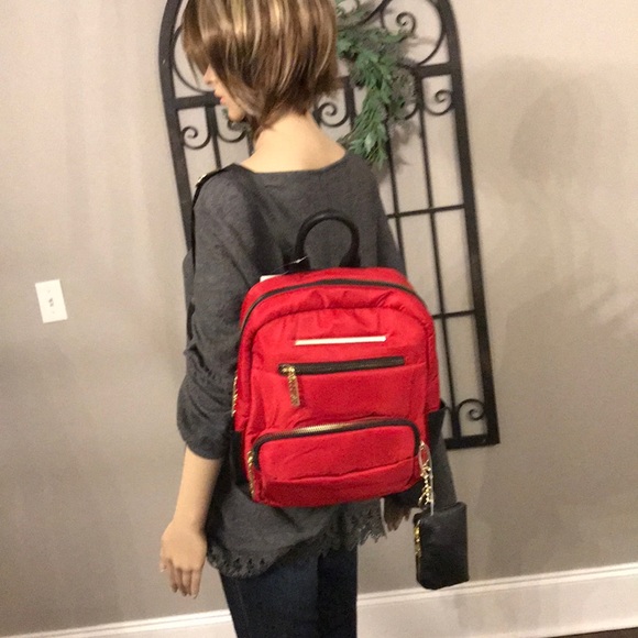 Steve Madden Handbags - NWT! STEVE MADDEN RED BACKPACK